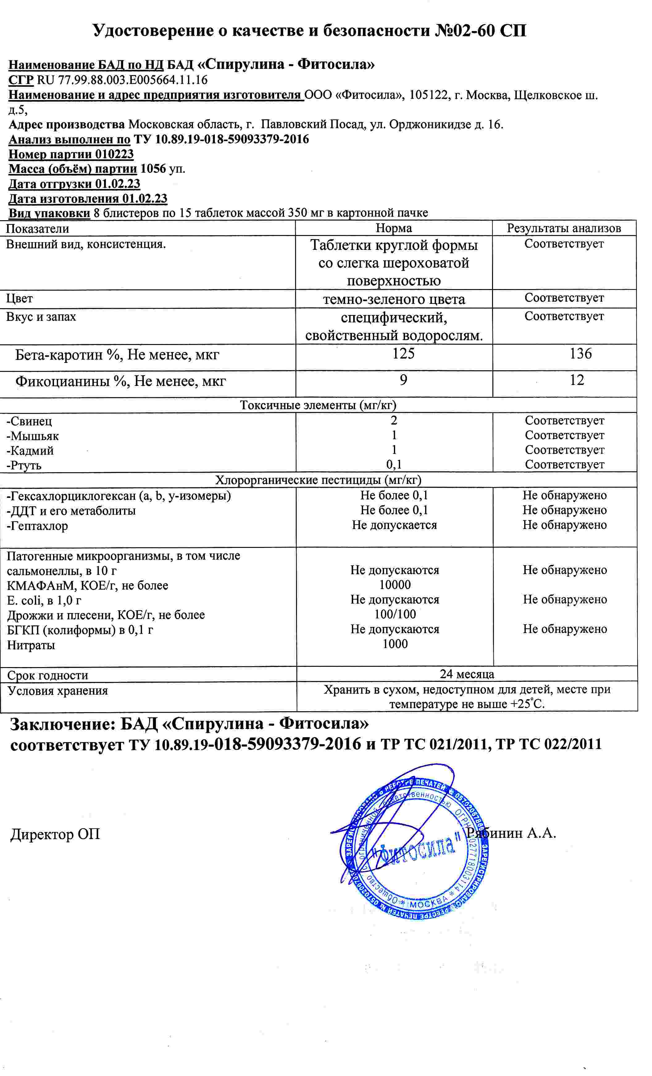 Паспорт №010223